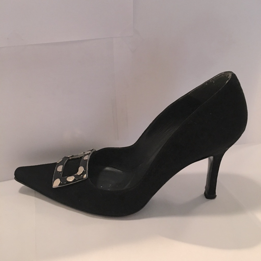 Stuart Weitzman Designer Leather Suede Heels